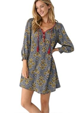 NATURAL LIFE April Gray Yellow Mini Dress NWT Size XL